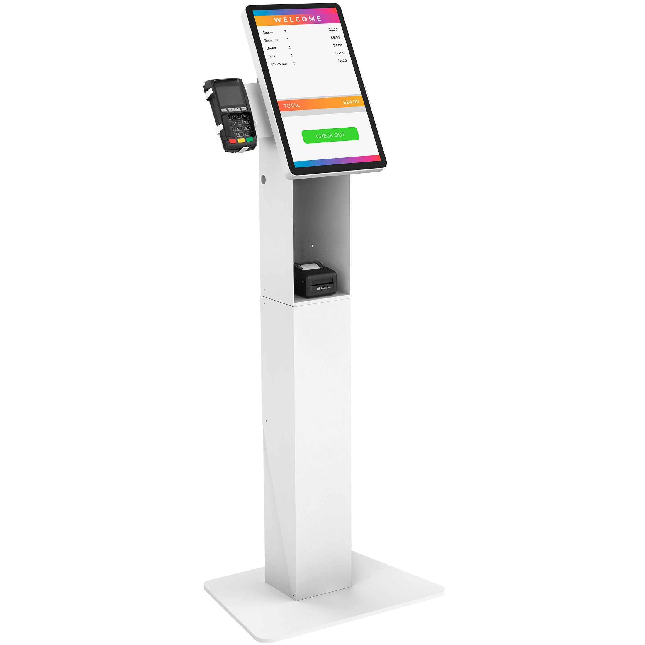 MI-3894WHT_Main_02_9ecf0cd6-ed8a-488c-b176-8dcccfb1c5da Point-of-Sale Kiosk Stand - Image 11 - Mount-It!