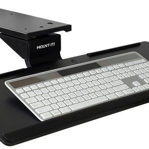 Adjustable Keyboard Tray and Mouse Platform w/ Wrist Rest Pad