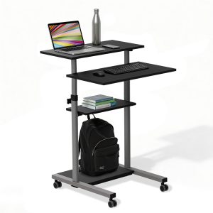 Height Adjustable Rolling Stand up Desk