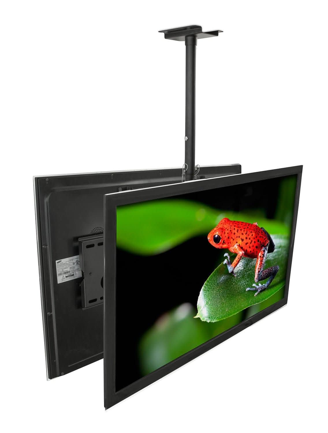 black-dual-front-back-tv-ceiling-mount-mount-it-mi-502b-39682918547611 Black TV Mount - Dual Front & Back TV Ceiling Mount - Mount-It! - MI-502B