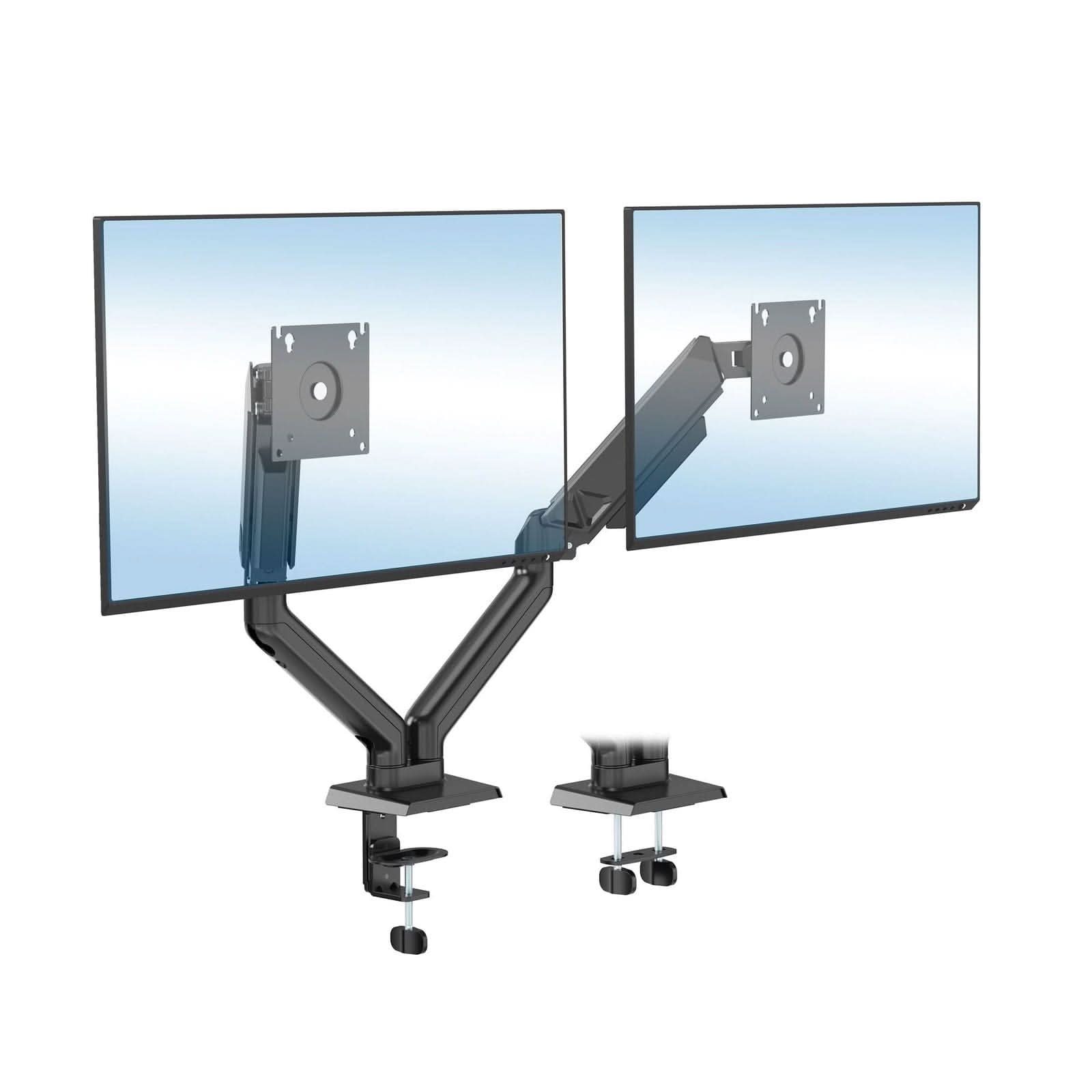 black-dual-monitor-mount-with-spring-arms-mount-it-mi-8752blk-39683021308059 Black Monitor Mount - Dual Monitor Mount with Spring Arms - Mount-It! - MI-8752BLK