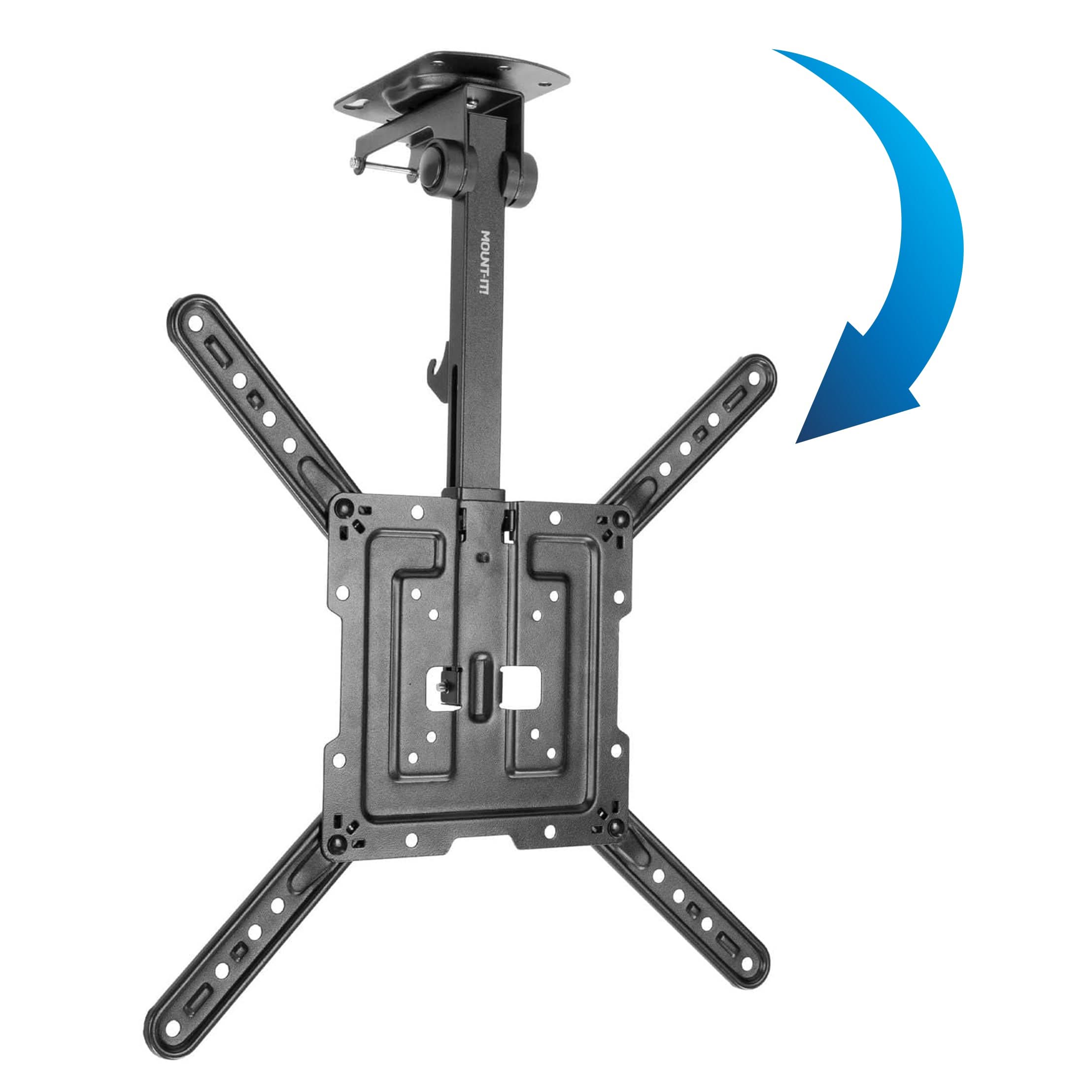 black-flip-down-ceiling-tv-mount-mount-it-mi-4225-1152508108 Black TV Mount - Flip-Down Ceiling TV Mount - Mount-It! - MI-4225