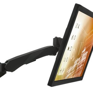 Black Monitor Mount - Fully Adjustable Monitor Wall Mount - Mount-It! - MI-34114_BLK