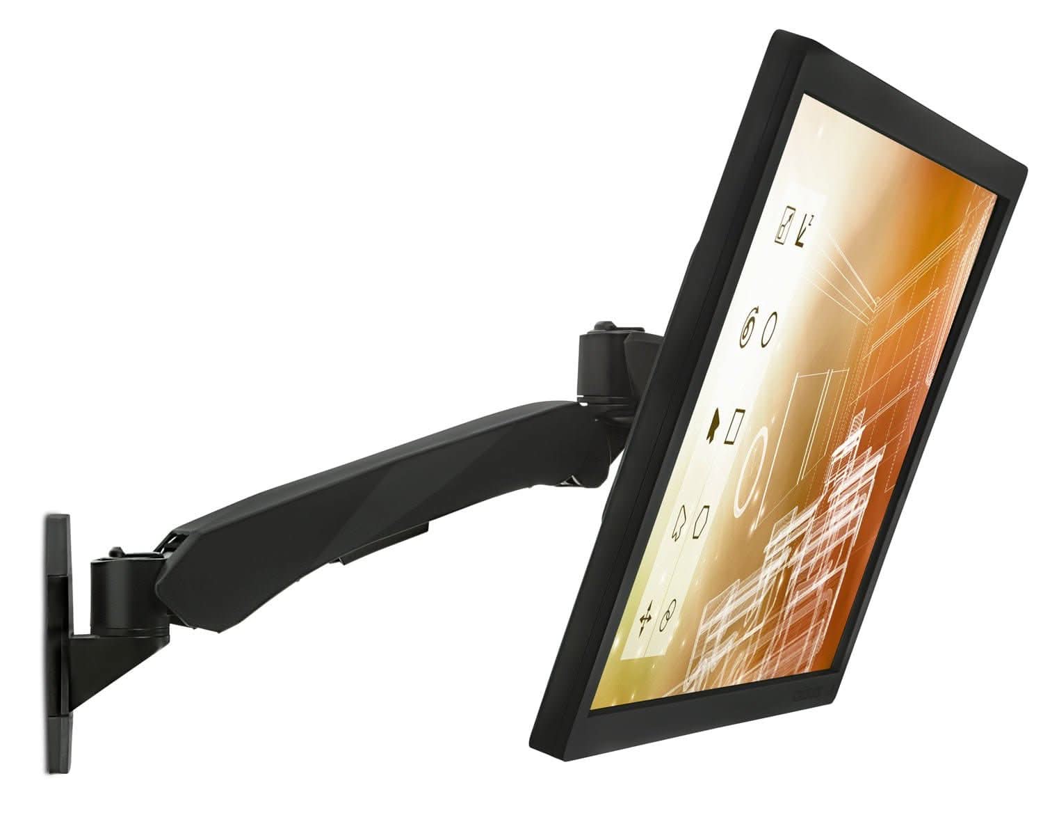 black-fully-adjustable-monitor-wall-mount-mount-it-mi-34114-blk-39684443144347 Black Monitor Mount - Fully Adjustable Monitor Wall Mount - Mount-It! - MI-34114_BLK