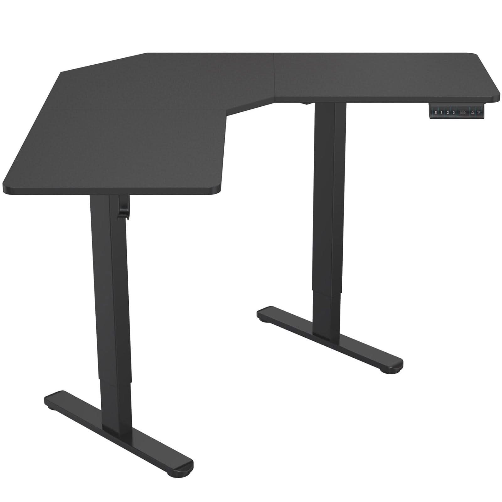 black-height-adjustable-corner-sit-stand-desk-mount-it-mi-15003-39684848386203 Black Standing Desk - Height Adjustable Corner Sit-Stand Desk - Mount-It! - MI-15003
