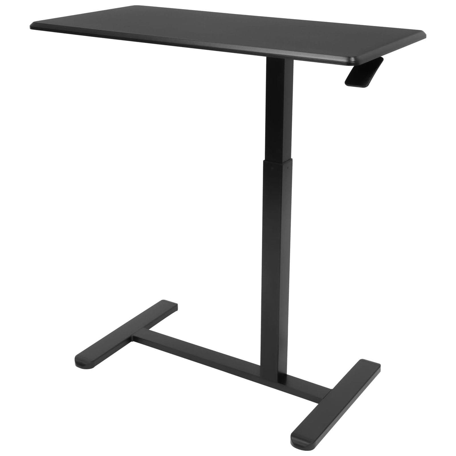 black-height-adjustable-overbed-desk-mount-it-mi-8040-39684949672091 Black Mobile Standing Desk - Height Adjustable Overbed Desk - Mount-It! - MI-8040