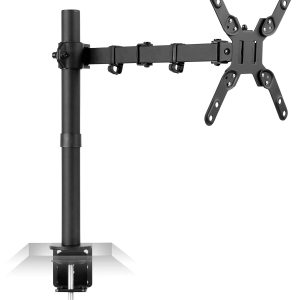 Black Monitor Mount - Large Single Monitor Desk Mount - Mount-It! - MI-708