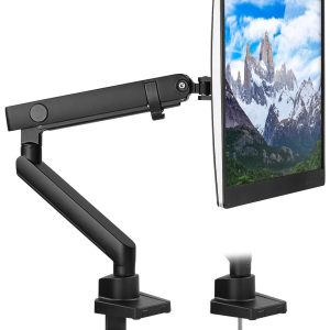 Black Monitor Mount - Single Monitor Desk Mount - Mount-It! - MI-2671