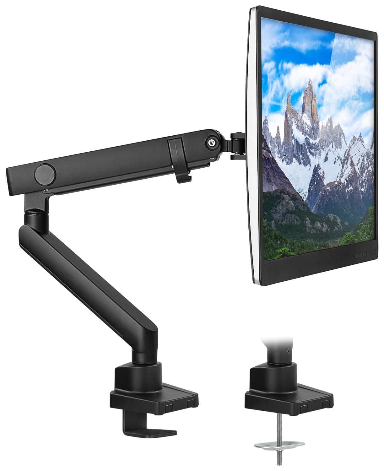 black-single-monitor-desk-mount-mount-it-mi-2671-39686978601115 Black Monitor Mount - Single Monitor Desk Mount - Mount-It! - MI-2671