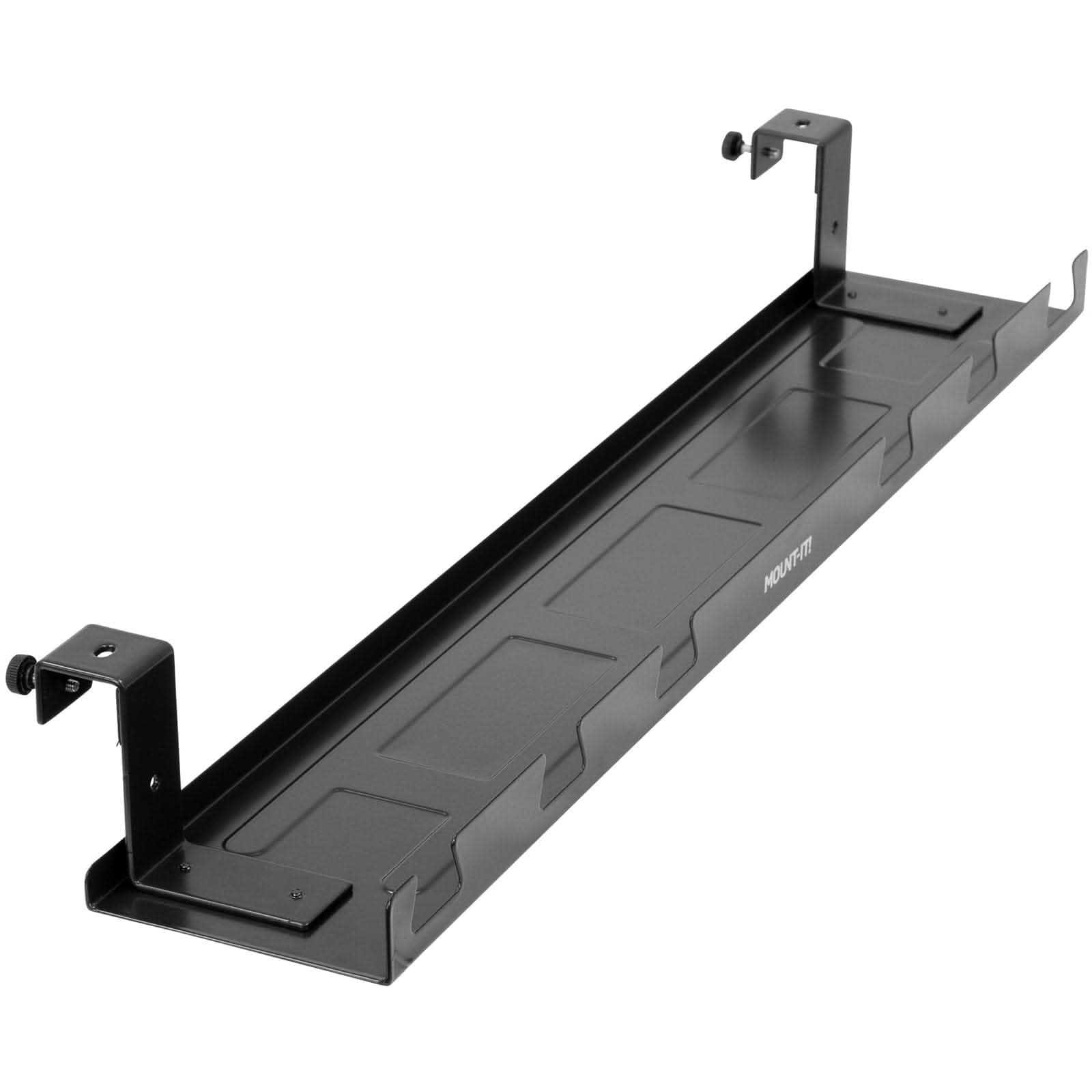 black-under-desk-cable-tray-mount-it-mi-7282-39688078360731 Black Cable Management - Under Desk Cable Tray - Mount-It! - MI-7282