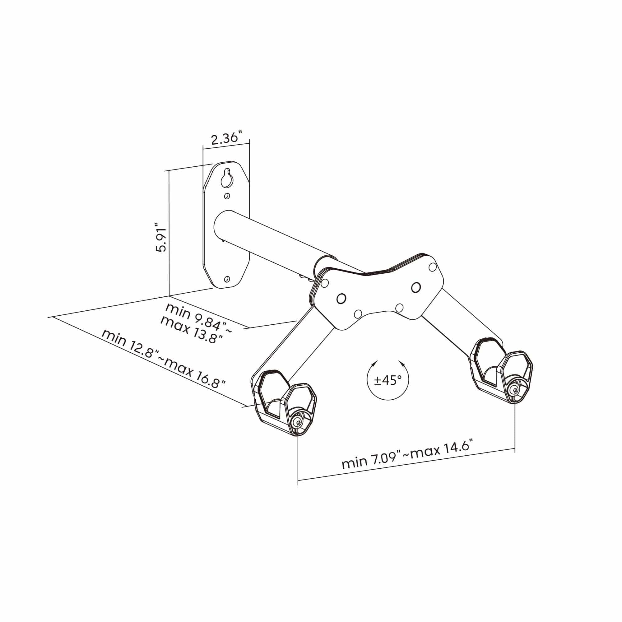 black-wheelsup-series-bike-wall-mount-with-adjustable-angle-mount-it-mi-9022-35836400894107
