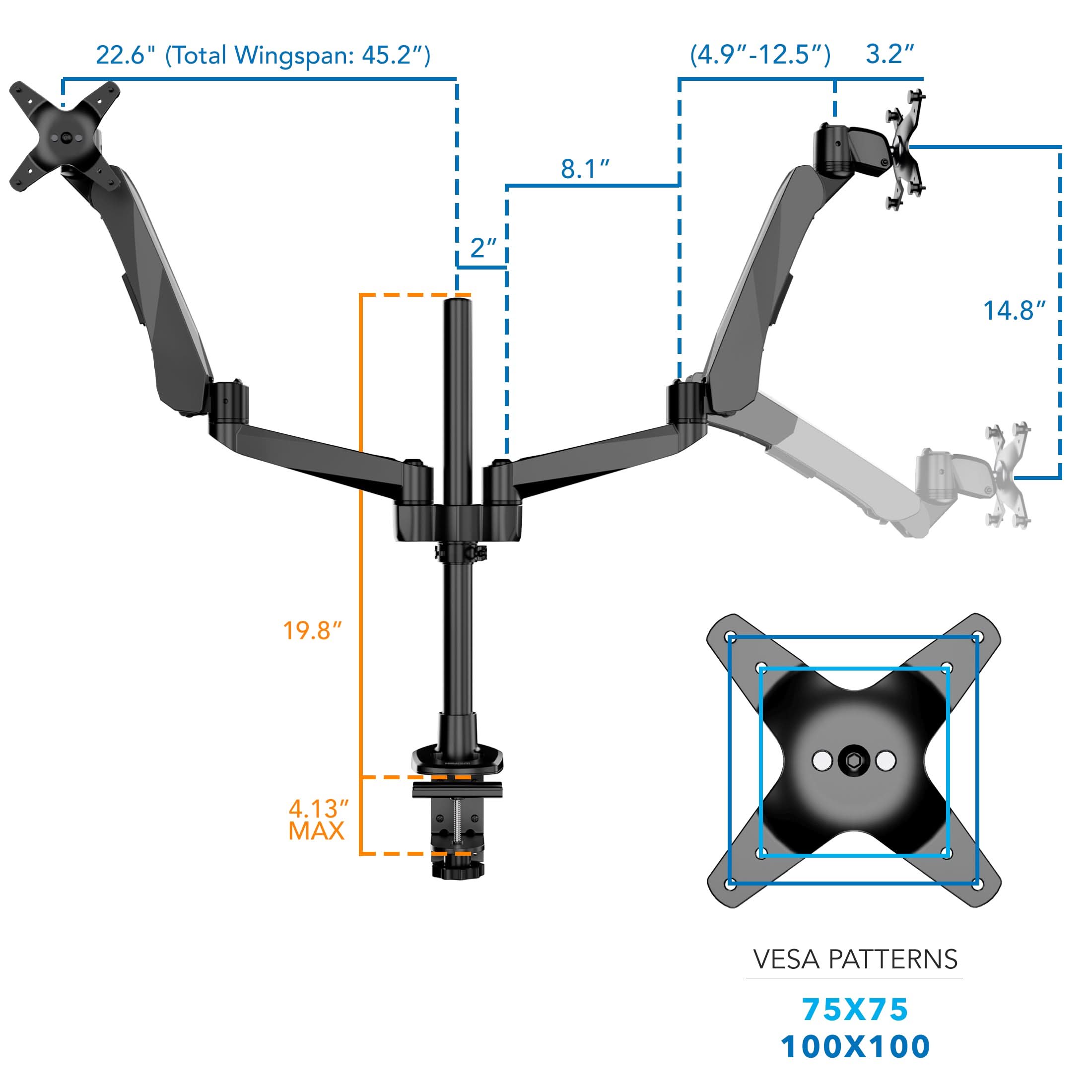 clix-series-full-motion-dual-monitor-desk-mount-with-gas-spring-arms-mount-it-1160624250