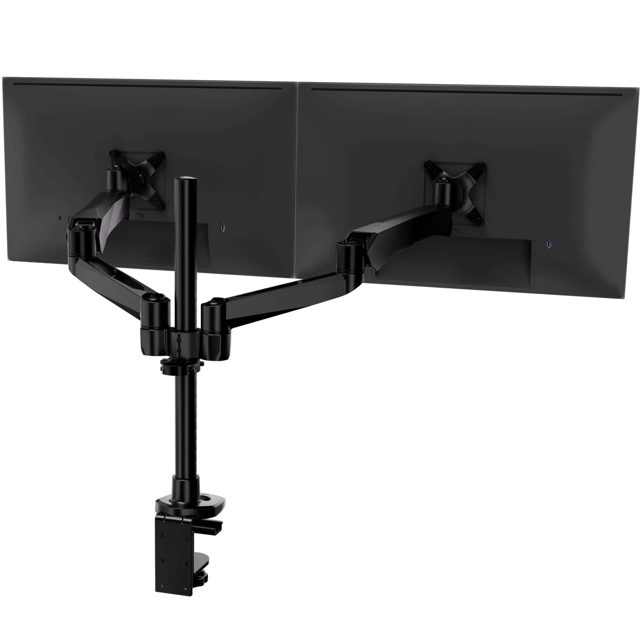 full-motion-dual-monitor-desk-mount-with-gas-spring-arms-mount-it-1171582885 Monitor Mount - Full Motion Dual Monitor Desk Mount with Gas Spring Arms - Mount-It! -
