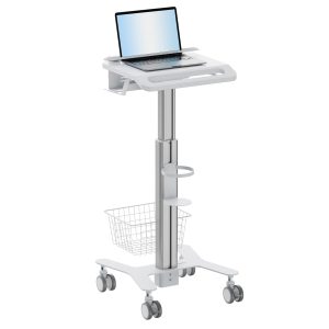 MedHub Height Adjustable Laptop Cart with Security Bar