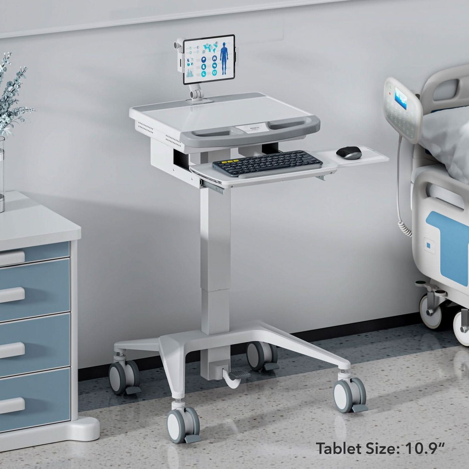 medhub-mobile-workstation-with-tablet-arm-mount-it-mi-16018-39685751013531