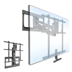 Pull Down Fireplace TV Mount