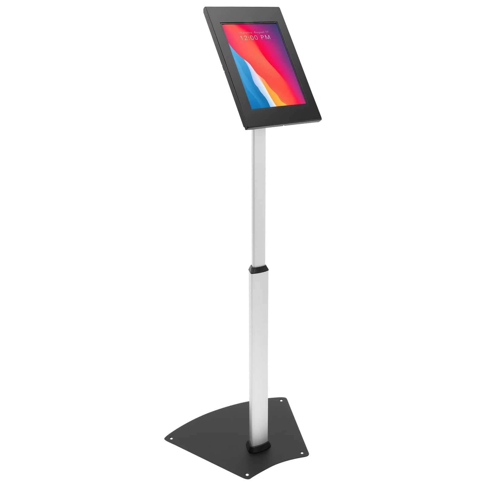silver-anti-theft-tablet-floor-stand-with-height-adjustment-mount-it-mi-3783-g10-39682367291547 Silver Tablet Stand - Anti-Theft Tablet Floor Stand with Height Adjustment - Mount-It! - MI-3783_G10