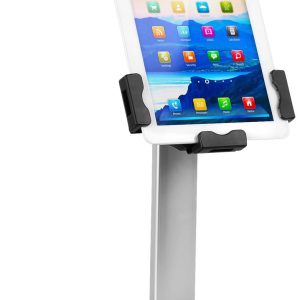 Silver Tablet Stand - Universal Tablet Stand with Lock - Mount-It! - MI-3785