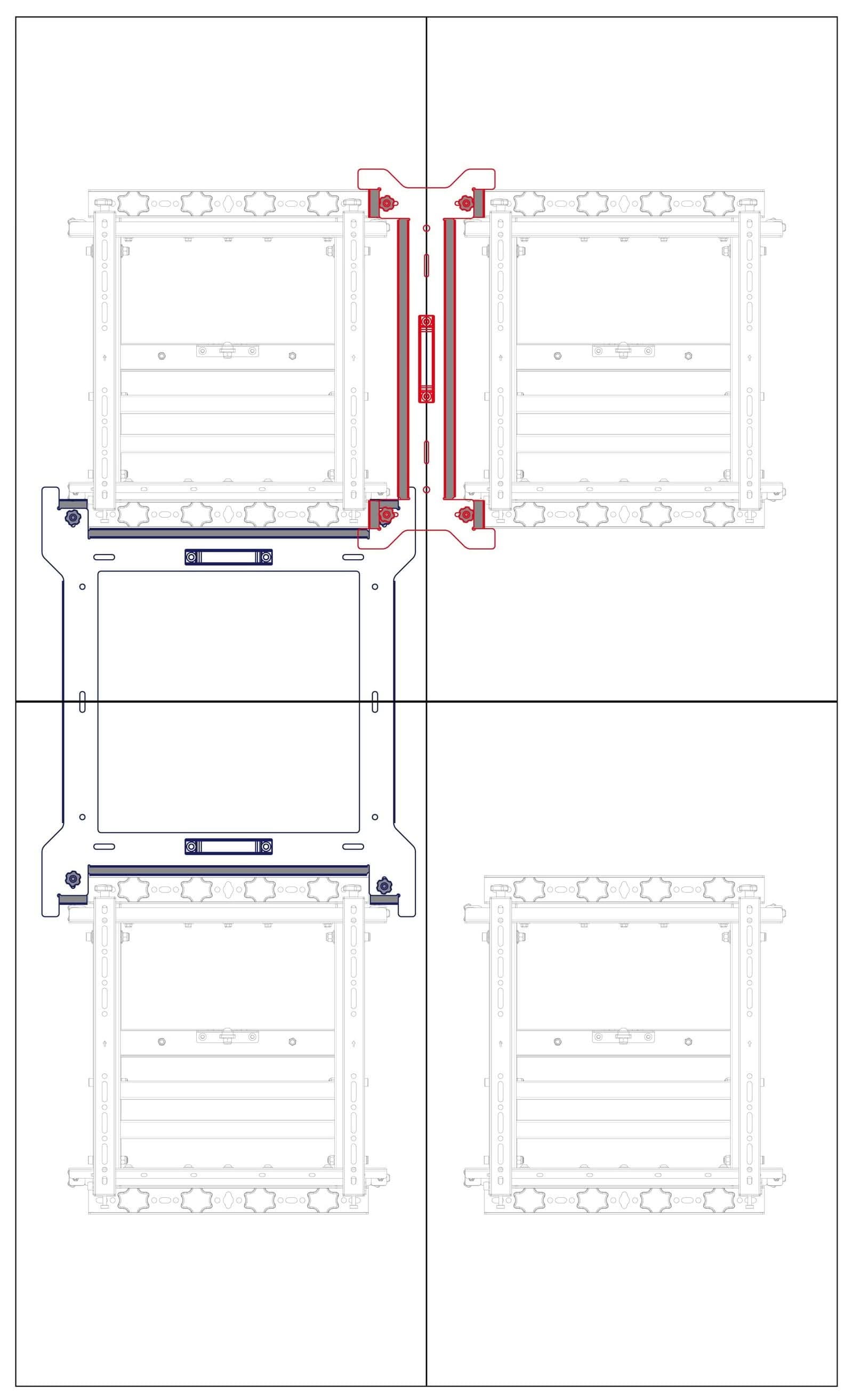 tv-wall-mount-x4-plus-free-spacer-for-55-tv-video-wall-installation-mount-it-mi-367bdl-39688010596507