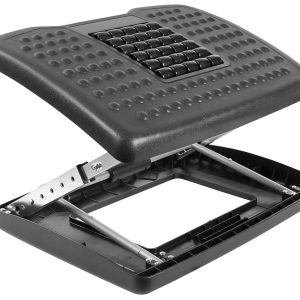 Under Desk Footrest, Adjustable Height/Angle and Massaging Rollers