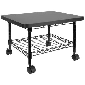 Under Desk Printer Stand with Wheels