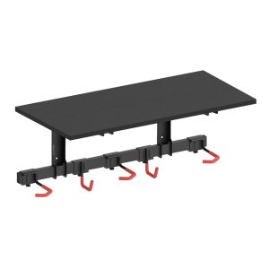 Bike Wall Mount with Shelf for 3 Bikes