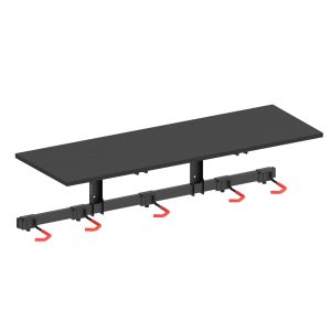 Bike Wall Mount with Shelf for 5 Bikes