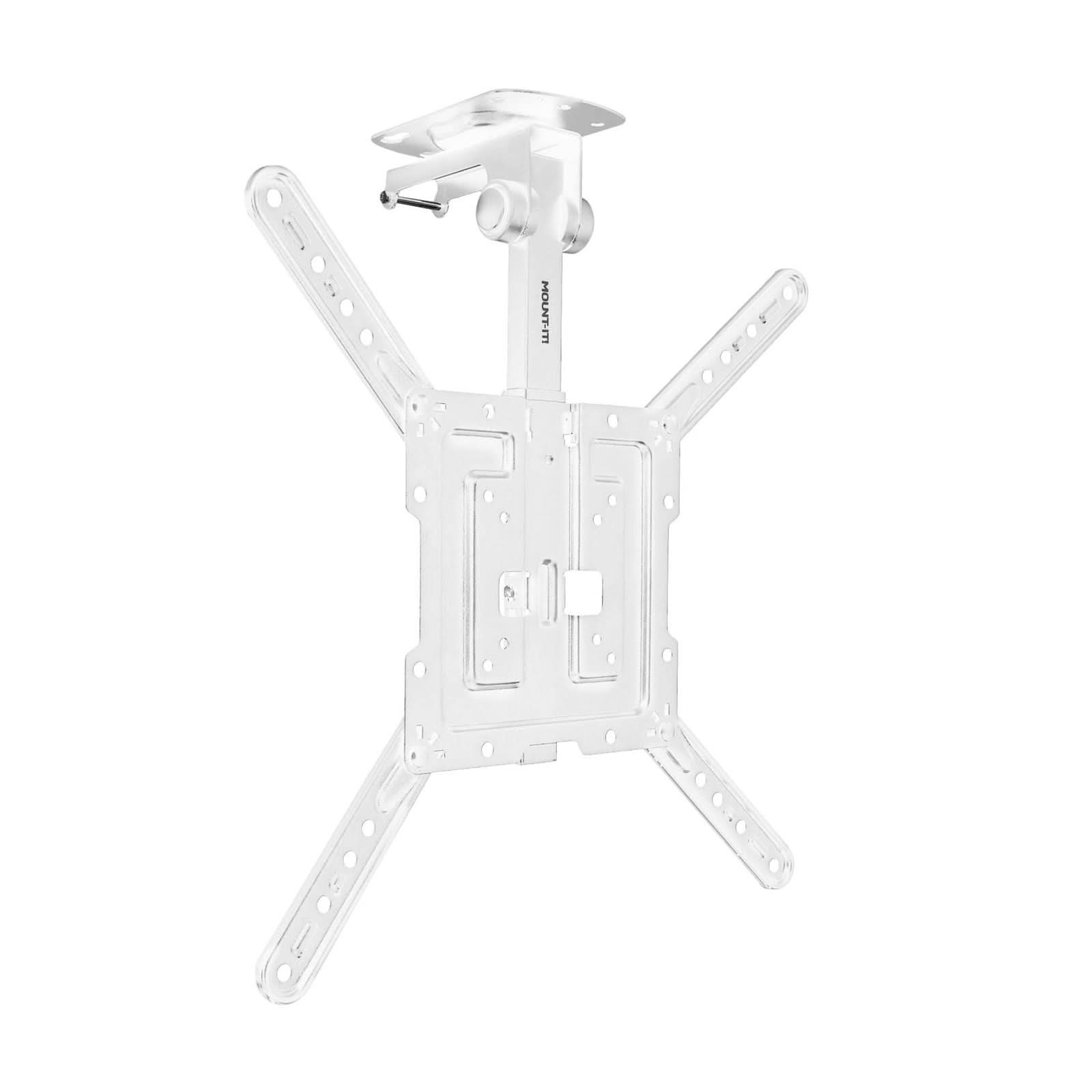 white-flip-down-ceiling-tv-mount-mount-it-mi-4225wht-39683835199643 White TV Mount - Flip-Down Ceiling TV Mount - Mount-It! - MI-4225WHT