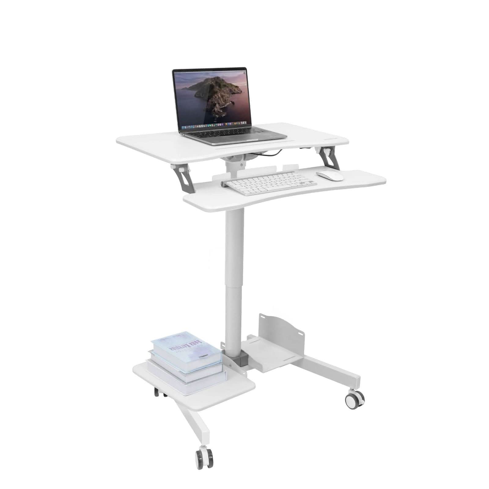 white-mobile-sit-stand-computer-workstation-mount-it-mi-7979w-39685839487131 White Mobile Standing Desk - Mobile Sit-Stand Computer Workstation - Mount-It! - MI-7979W