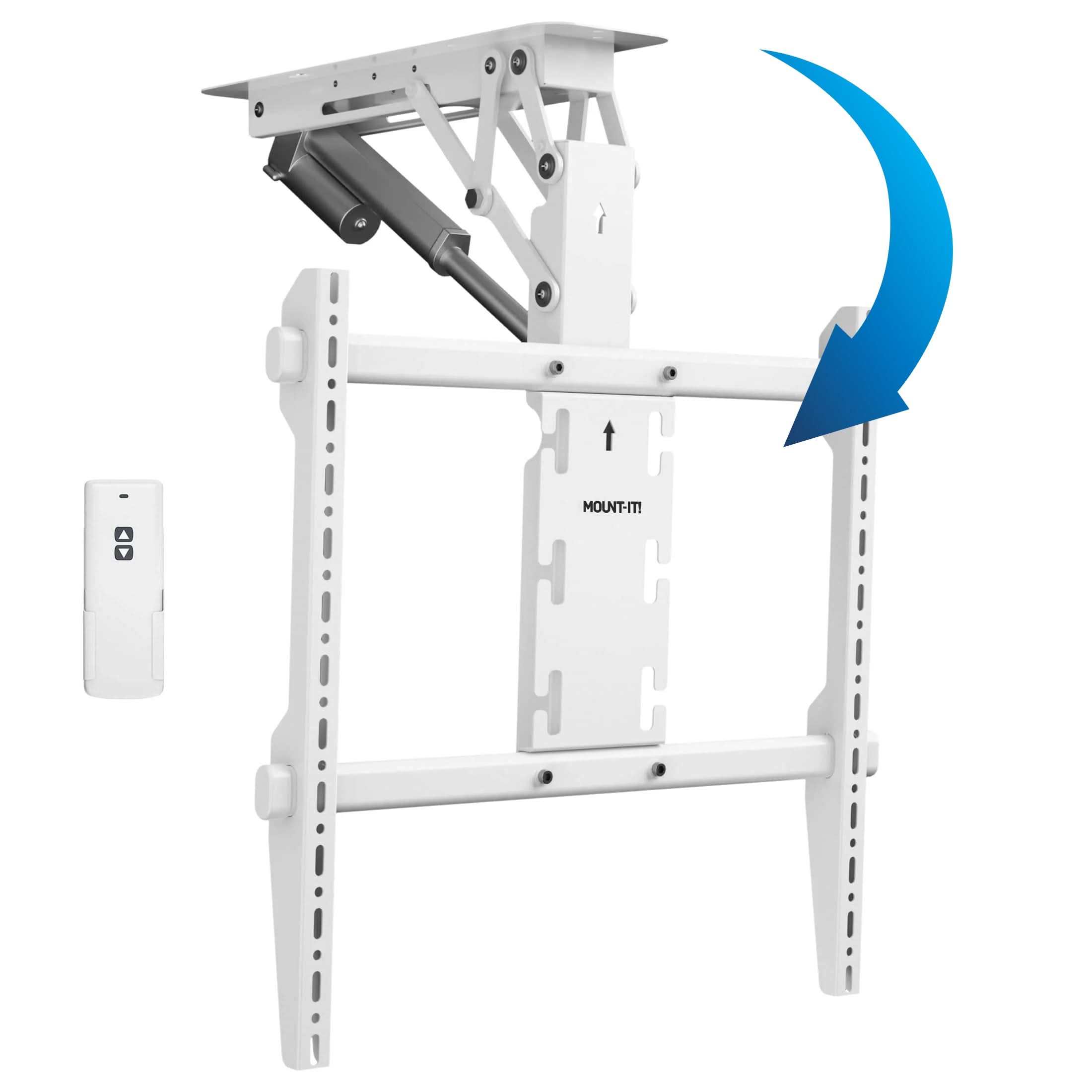 white-motorized-ceiling-tv-mount-mount-it-mi-4226wht-1152508106 White TV Mount - Motorized Ceiling TV Mount - Mount-It! - MI-4226WHT