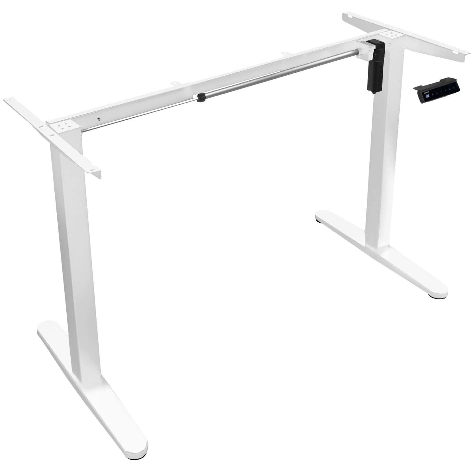white-single-motor-electric-standing-desk-base-mount-it-mi-8033w-39687093977243 White Standing Desk - Single Motor Electric Standing Desk Base - Mount-It! - MI-8033W
